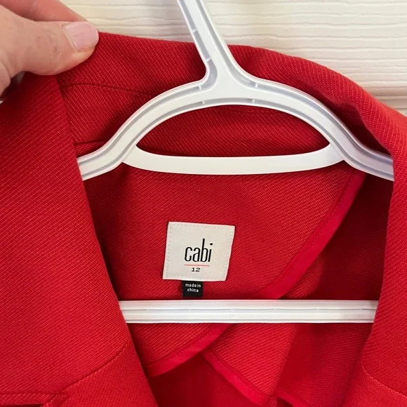 CAbi Women's Vibrant Red Blazer - Picture 5 of 9